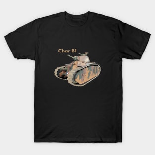 Char B1 WW2 French Tank T-Shirt